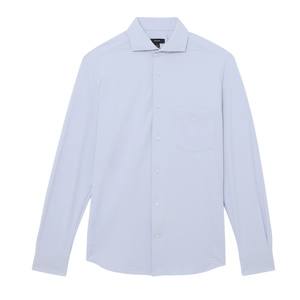REISS Solarko Seersucker Cutaway-Collar Shirt